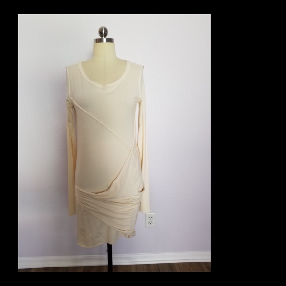 Raw Earth Wild Sky Cream draped top